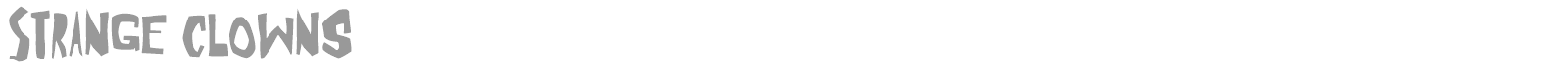 Strange Clowns font preview